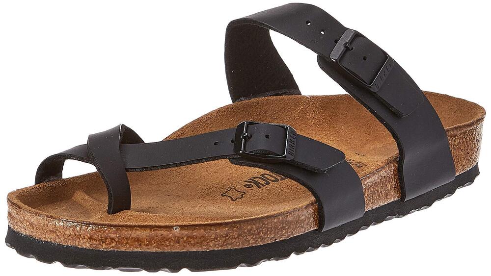Birkenstock Women's Mayari Birko-Flor Sandal,Black,EU Size, Black, Size 37EU